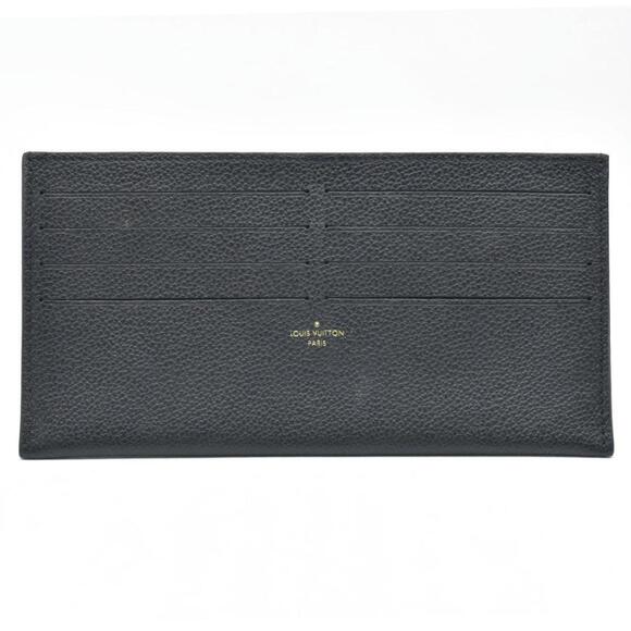 LOUIS VUITTONEpi Pochette Felicie Black Noir Card Holder